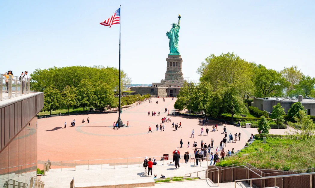 The Statue, viewed from the Liberty Museum