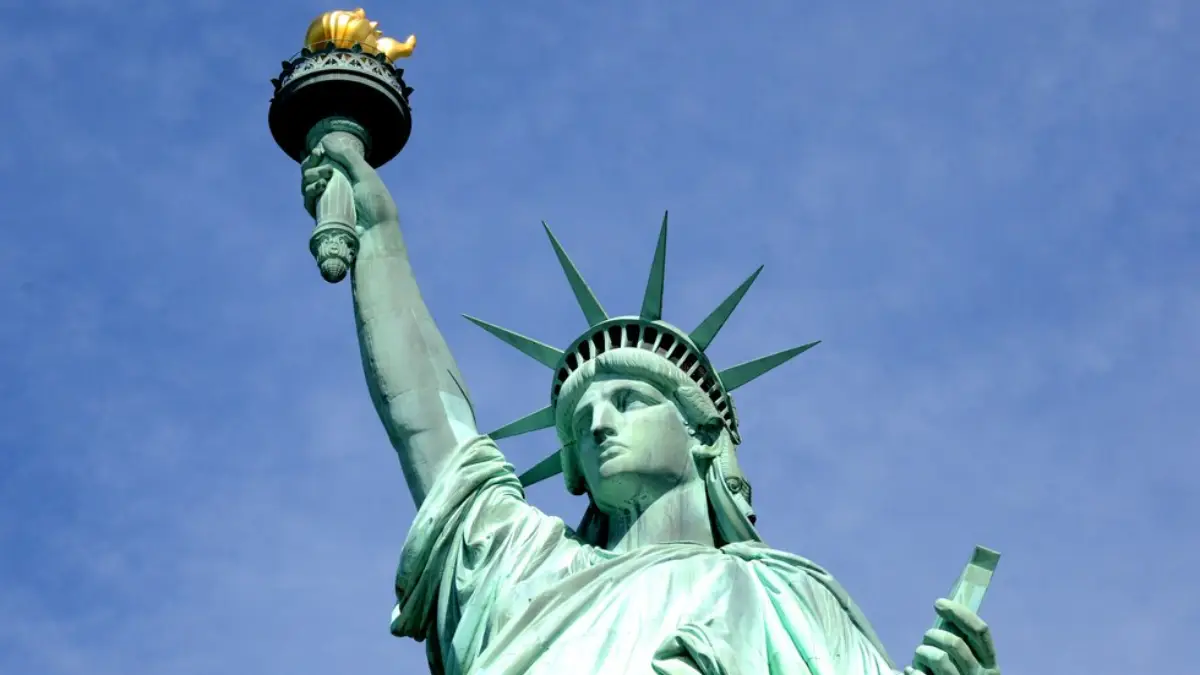 Statue of Liberty on a clear day