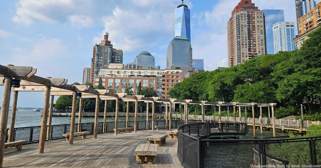 South Cove Park, a part of Battery Park in Lower Manhattan